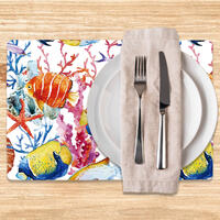 SET TOVAGLIETTE 4PZ CORAL LIBERTY 30X45 Tellini S.r.l. Ingrosso Abbigliamento
